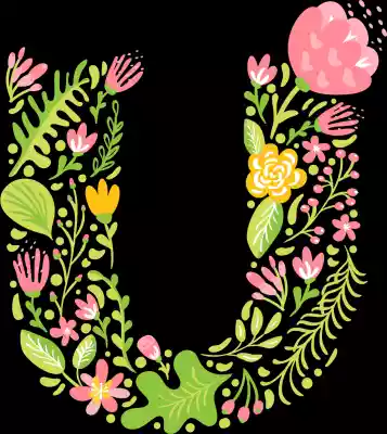 vectores plantilas ALFABETO,FLOR,